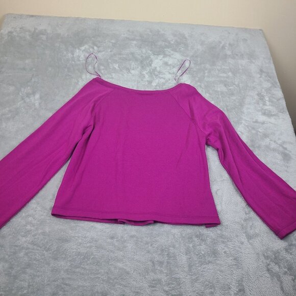 Fabletics Isabel‎ Wide Sleeve Pullover Sweatshirt Sz Medium Wine 0929 Womens - Picture 9 of 9